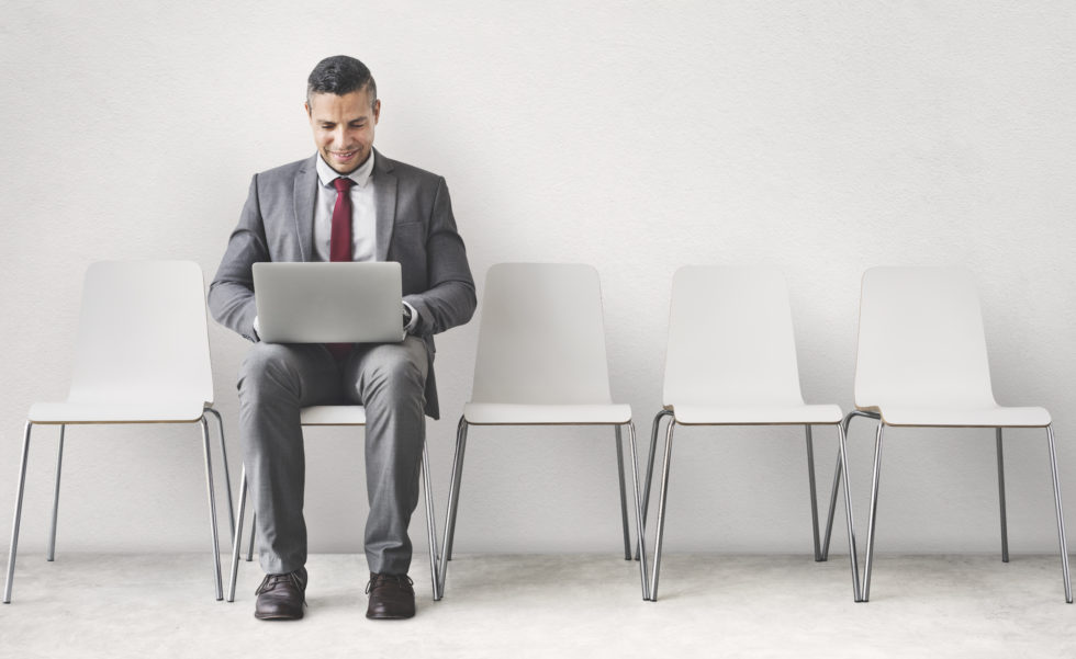 businessman using laptop